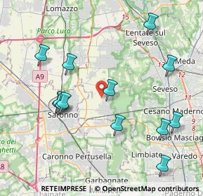 Mappa Via Guglielmo Marconi, 20816 Ceriano Laghetto MB, Italia (4.34154)