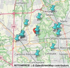 Mappa Via Guglielmo Marconi, 20816 Ceriano Laghetto MB, Italia (3.66929)