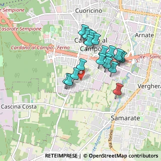 Mappa Via Falcone e Borsellino, 21010 Cardano Al Campo VA, Italia (0.775)
