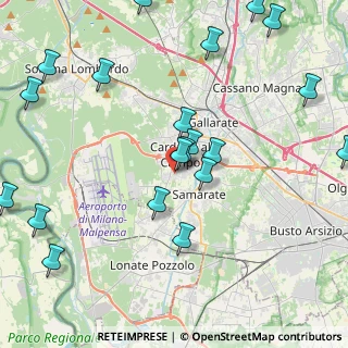 Mappa Via Falcone e Borsellino, 21010 Cardano Al Campo VA, Italia (5.189)