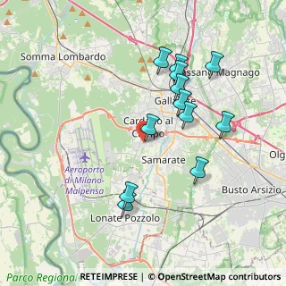 Mappa Via Falcone e Borsellino, 21010 Cardano Al Campo VA, Italia (3.5875)