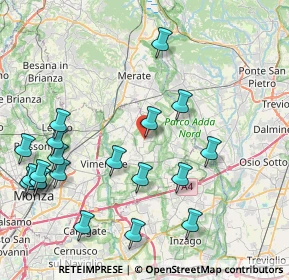 Mappa Via Angelo Mattavelli, 20884 Sulbiate MB, Italia (9.8495)