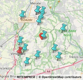 Mappa Via Angelo Mattavelli, 20884 Sulbiate MB, Italia (4.09933)