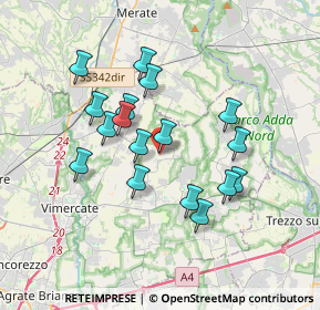 Mappa Via Angelo Mattavelli, 20884 Sulbiate MB, Italia (3.13294)