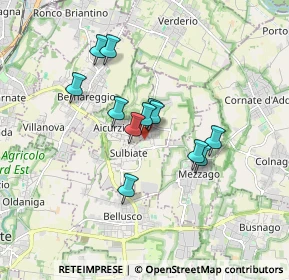 Mappa Via Angelo Mattavelli, 20884 Sulbiate MB, Italia (1.30083)