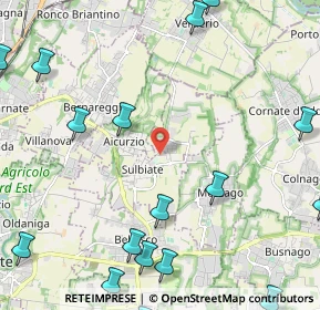Mappa Via Angelo Mattavelli, 20884 Sulbiate MB, Italia (3.3955)