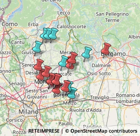 Mappa Via Angelo Mattavelli, 20884 Sulbiate MB, Italia (11.9395)