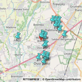 Mappa Via Toscana, 24044 Dalmine BG, Italia (1.6705)