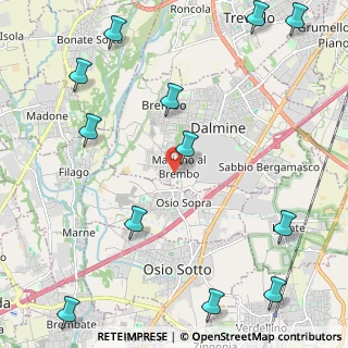 Mappa Via Toscana, 24044 Dalmine BG, Italia (3.0375)