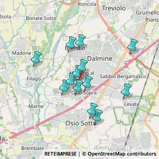 Mappa Via Toscana, 24044 Dalmine BG, Italia (1.56154)