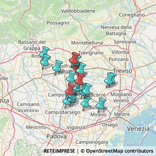 Mappa Via S. Brigida, 31023 Resana TV, Italia (10.261)