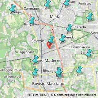 Mappa Via Luigi Pacinotti, 20031 Cesano Maderno MB, Italia (2.77857)