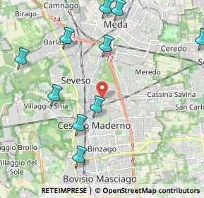 Mappa Via Luigi Pacinotti, 20031 Cesano Maderno MB, Italia (2.9)