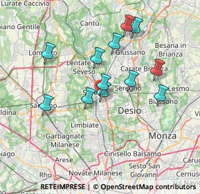 Mappa Via Alfonso Lamarmora, 20813 Cesano Maderno MB, Italia (6.37583)