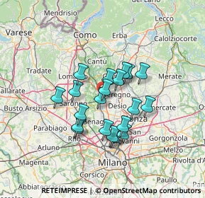 Mappa Via Luigi Pacinotti, 20031 Cesano Maderno MB, Italia (10.3395)