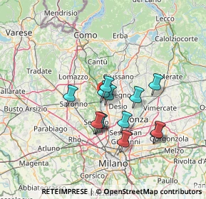 Mappa Via Alfonso Lamarmora, 20813 Cesano Maderno MB, Italia (10.84308)