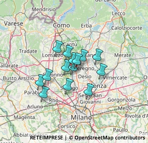Mappa Via Luigi Pacinotti, 20031 Cesano Maderno MB, Italia (8.68643)