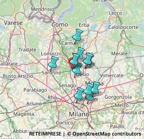 Mappa Via Alfonso Lamarmora, 20813 Cesano Maderno MB, Italia (8.29417)