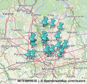 Mappa Via Luigi Pacinotti, 20031 Cesano Maderno MB, Italia (10.3735)