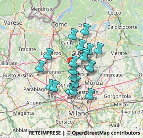 Mappa Via Luigi Pacinotti, 20031 Cesano Maderno MB, Italia (9.861)