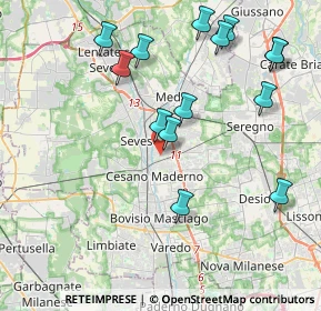 Mappa Via Alfonso Lamarmora, 20813 Cesano Maderno MB, Italia (4.37714)