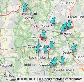 Mappa Via Alfonso Lamarmora, 20813 Cesano Maderno MB, Italia (4.08857)