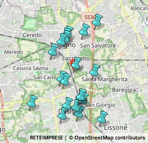 Mappa Via dei Buttafava, 20831 Seregno MB, Italia (1.836)