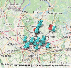 Mappa Via dei Buttafava, 20831 Seregno MB, Italia (10.4525)