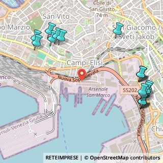 Mappa Via Karl Ludwig Von Bruck, 34123 Trieste TS, Italia (0.7655)