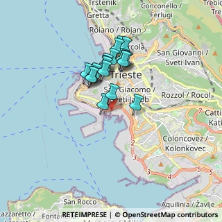 Mappa Via Karl Ludwig Von Bruck, 34123 Trieste TS, Italia (1.3495)
