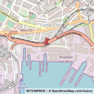 Mappa Via Karl Ludwig Von Bruck, 3, 34123 Trieste, Trieste (Friuli-Venezia Giulia)