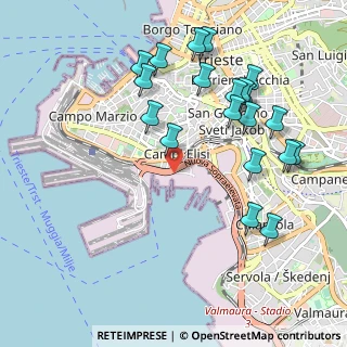 Mappa Via Karl Ludwig Von Bruck, 34123 Trieste TS, Italia (1.094)