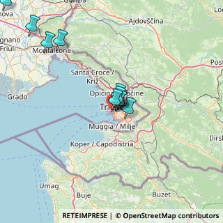 Mappa Via Karl Ludwig Von Bruck, 34123 Trieste TS, Italia (18.93786)