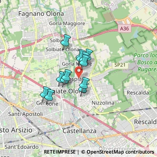 Mappa Via Francesco Raimondi, 21055 Gorla Minore VA, Italia (1.11615)