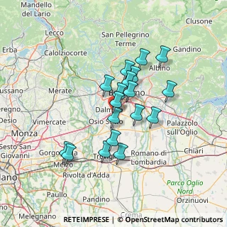 Mappa Via Divisione Julia, 24044 Dalmine BG, Italia (11.09556)
