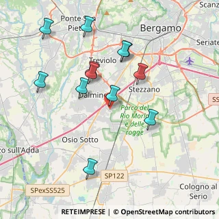 Mappa Via Divisione Julia, 24044 Dalmine BG, Italia (3.8925)