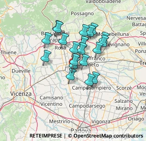 Mappa Via S. Andrea Apostolo, 35019 Tombolo PD, Italia (10.274)