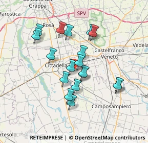 Mappa Via S. Andrea Apostolo, 35019 Tombolo PD, Italia (6.01944)