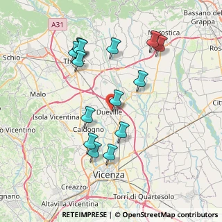 Mappa Via G. Zanella, 36031 Dueville VI, Italia (7.712)