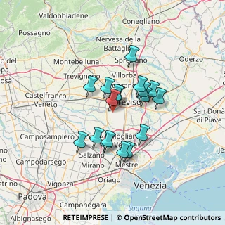 Mappa Strada Comunale di S. Vitale, 31100 Treviso TV, Italia (10.13)