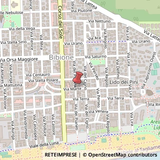 Mappa Via Marte,  9, 30020 San Michele al Tagliamento, Venezia (Veneto)