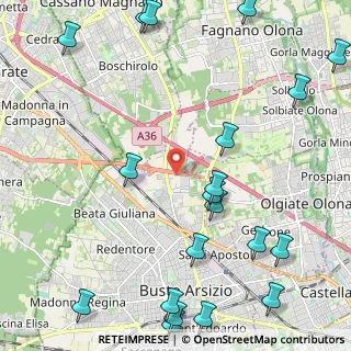 Mappa Viale Malpensa, 21052 Busto Arsizio VA, Italia (3.068)