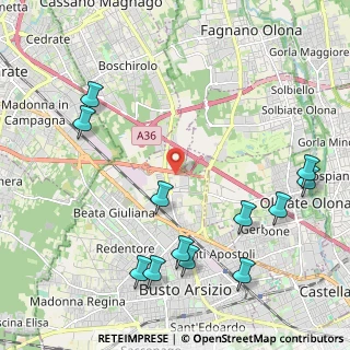 Mappa Viale Malpensa, 21052 Busto Arsizio VA, Italia (2.61667)