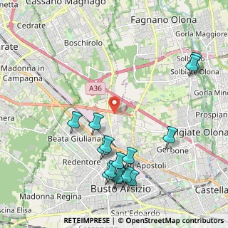 Mappa Viale Malpensa, 21052 Busto Arsizio VA, Italia (2.42533)