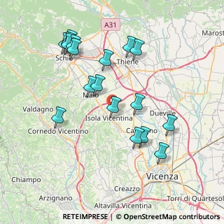 Mappa Via S. Marco, 36033 Isola Vicentina VI, Italia (8.01)