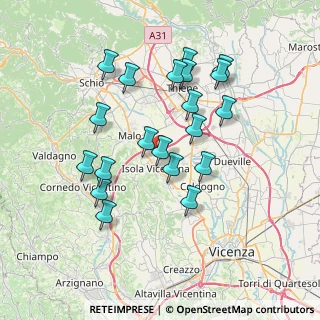 Mappa Via S. Marco, 36033 Isola Vicentina VI, Italia (6.841)