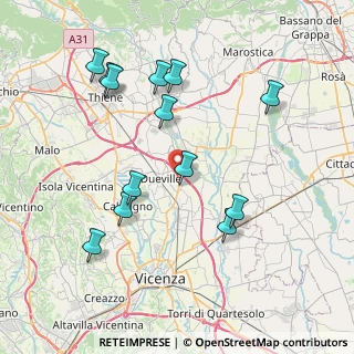 Mappa Via Mattei, 36031 Dueville VI, Italia (8.10769)