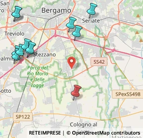 Mappa 24050 Zanica BG, Italia (5.4725)