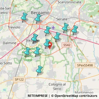 Mappa 24050 Zanica BG, Italia (3.56667)