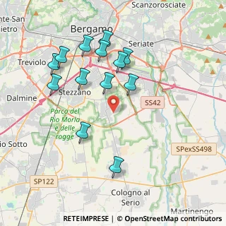 Mappa 24050 Zanica BG, Italia (3.85385)